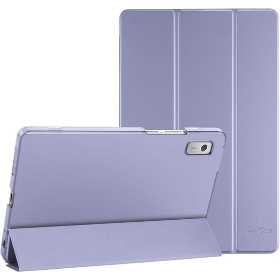 for Lenovo Tab M9 Case 9 Inch 2023 / Tablet Nook 9" (2024), Slim Stand Hard Back Shell Protective Smart Cover Case for Lenovo Tab M9 9" /Nook 9" -Lightpurple