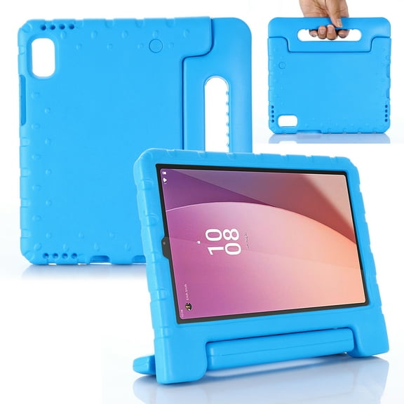 for Lenovo Tab M9 HD TB-310FU/XU 9 Inch Tablet 2023 case, Shockproof, Silicone Rubber EVA Portable Handle Stand Protective Kids Cover Case for Lenovo Tab M9 HD 2023, Blue