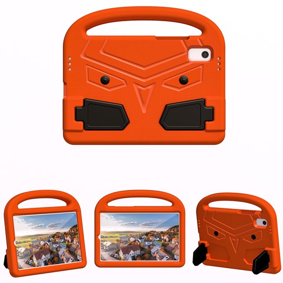 for Lenovo Tab M9 TB-310FU 310XU 2023 Kids Stand Case - Lightweight EVA Foam Shockproof Portable Handle Heavy Duty Rugged Cover Shell with Kickstand,Orange