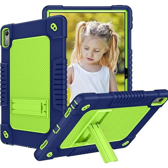 for Lenovo Tab P11 2nd Gen Case 11.5" TB350FU / TB350XU 2023 Hybrid Shockproof Protective Case Hard Shell Built in Kickstand Shoulder Strap for 11.5 inch Lenovo Tab P11 Gen 2 (Navy+Green)