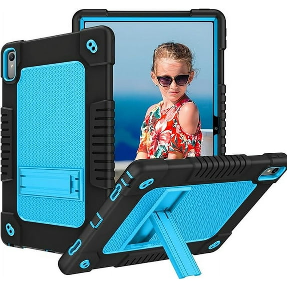 for Lenovo Tab P11 2nd Gen Case 11.5" TB350FU / TB350XU 2023 Hybrid Shockproof Protective Case Hard Shell Built in Kickstand Shoulder Strap for 11.5 inch Lenovo Tab P11 Gen 2 (Black+Blue)