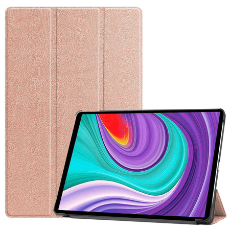For Lenovo Tab P11 Pro Case 11.5" 2020 (TB-J706F ), Slim Lightweight Smart Cover Tri-Fold Bracket Folio Hardshell Case for Lenovo Tab P11 Pro 11.5" Tablet Released 2020 - Rose Gold