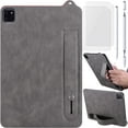 thumbnail image 1 of for Lenovo Tab P12 (2023) 12.7" Leather Case Back Cover with Built-in Hand Wrist Strap, Ultra Slim Light Soft TPU Bumper, 3in1 Stylus Pen, Screen Protector, 1 of 8