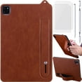 thumbnail image 1 of for Lenovo Tab P12 (2023) 12.7" Leather Case Back Cover with Built-in Hand Wrist Strap, Ultra Slim Light Soft TPU Bumper, 3in1 Stylus Pen, Screen Protector, 1 of 8