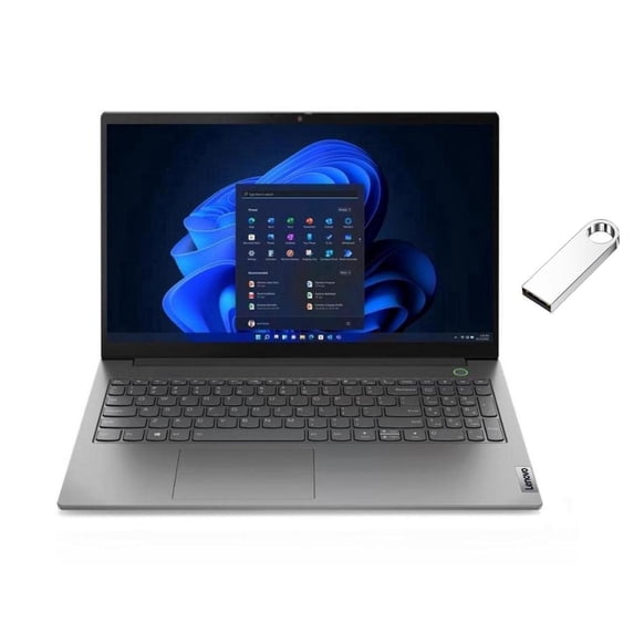 Lenovo ThinkBook 15.6" FHD 250nits Anti-glare Laptop | Intel Core i7-1255U | Intel UHD Graphics | Fingerprint | Gray | 8GB RAM | 1024GB SSD | Windows 11 Pro | Bundle with 64GB USB Flash Drive