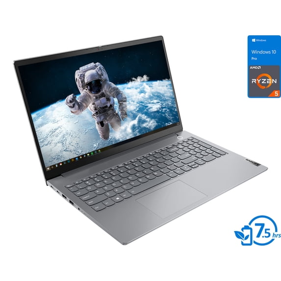 Lenovo ThinkBook 15 G2 Laptop, 15.6" IPS FHD Display, AMD Ryzen 5 4500U Upto 4.0GHz, 24GB RAM, 512GB NVMe SSD, Vega 6, HDMI, DisplayPort via USB-C, Card Reader, Wi-Fi, Bluetooth, Windows 10 Pro