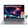 thumbnail image 1 of Lenovo ThinkBook 16 G6 16" FHD+ Laptop Computer, Hexa-Core AMD Ryzen 5 7430U (Beat i7-1355U), 64GB DDR4 RAM, 1TB PCIe SSD, WiFi 6, Bluetooth 5.3, Fingerprint Reader, Windows 11 Pro, 1 of 9