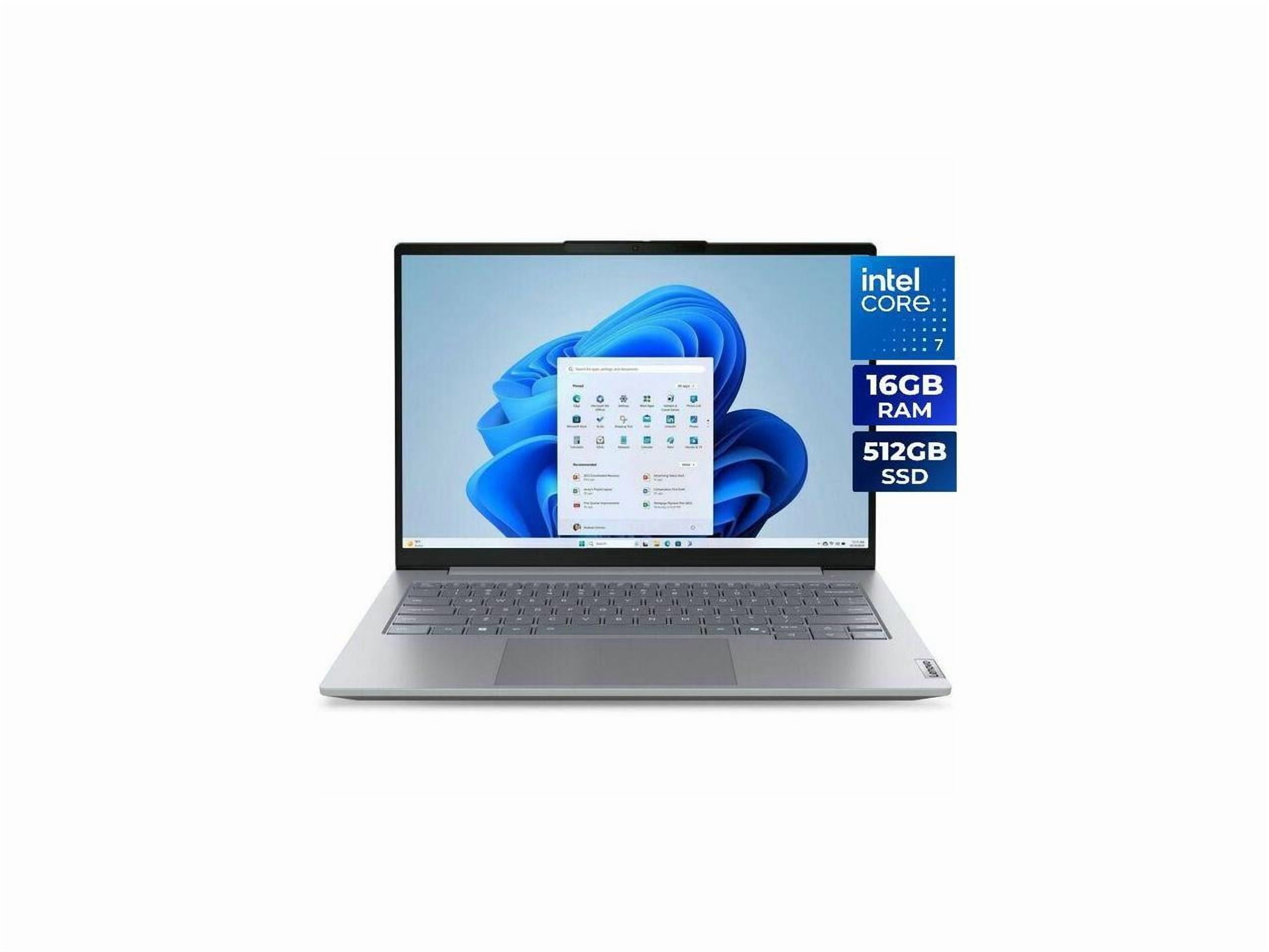 Lenovo ThinkBook 16 G8 IRL 21SH0002US 16" Touchscreen Notebook, WUXGA, Intel Core 7 240H, 16 GB, 512 GB SSD, English Keyboard, Arctic Gray
