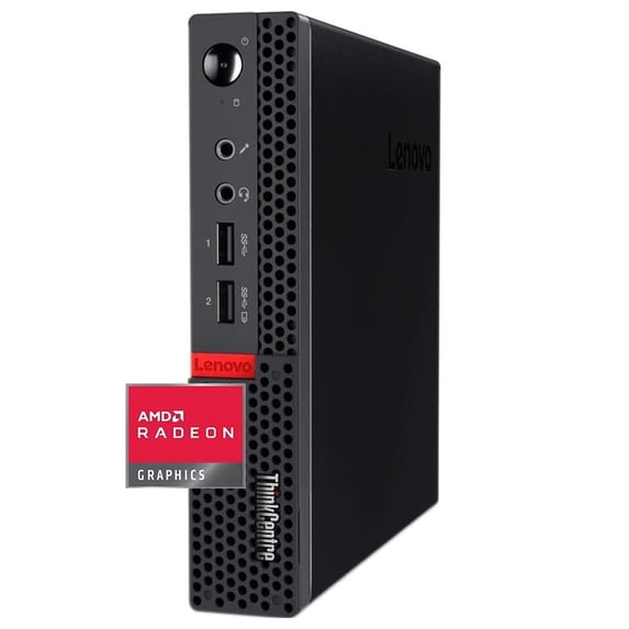 Lenovo ThinkCentre M625 Mini Desktop PC, AMD A4-9120C, 16GB RAM, 2TB PCIe SSD, AMD Radeon, WiFi, Bluetooth, 6 USB Ports, 2 Display Port, RJ-45, Windows 11 Pro
