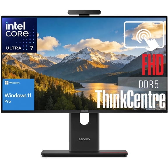 Lenovo ThinkCentre M70a Gen 6 All-in-One with Intel Core Ultra 7 265T vPro Processor,23.8" 1920 x 1080 FHD Touchscreen Display,16GB DDR5 RAM, 1TB of SSD, 5MP IR/RGB Camera,Windows 11 Pro