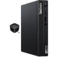 thumbnail image 1 of Lenovo ThinkCentre M70q Gen 2 Home/Business Mini Desktop (Intel i5-11400T 6-Core, Intel UHD 730, 16GB RAM, 128GB PCIe SSD + 500GB HDD (2.5), Win 11 Pro) with 120W G4 Dock, 1 of 7
