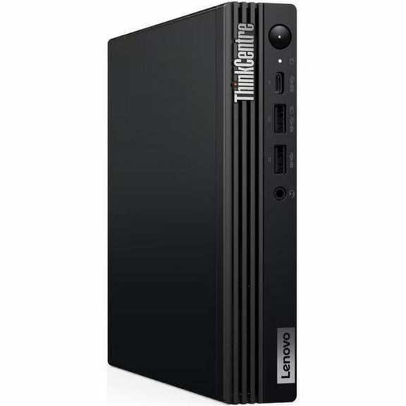 Lenovo ThinkCentre M70q Gen 5 12TD001MUS Desktop Computer - Intel Core i3 14th Gen i3-14100T - 16 GB - 256 GB SSD - Tiny - Black - Intel Q670 Chip - Windows 11 Pro - Intel UHD Graphics 730 DDR5 SDR...