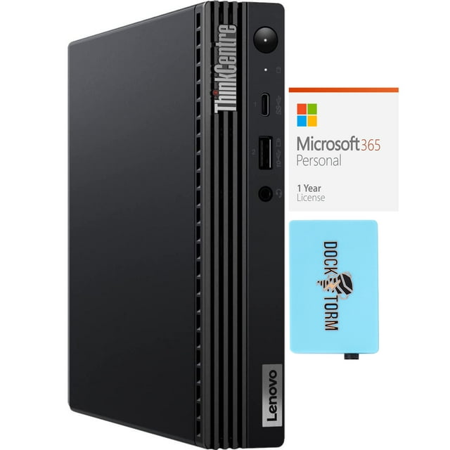 Lenovo ThinkCentre M70q Home & Business Mini Desktop (Intel i7-11700T 8-Core, 16GB RAM, 256GB PCIe SSD, Intel UHD 750, Wifi, Bluetooth, 1xHDMI, Win 11 Pro) with Microsoft 365 Personal , Hub