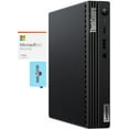 thumbnail image 1 of Lenovo ThinkCentre M70q Tiny Home/Business Mini Desktop (Intel i3-10105T 4-Core, Intel UHD 630, 8GB RAM, Win 10 Home) with Microsoft 365 Personal , Dockztorm Hub, 1 of 7