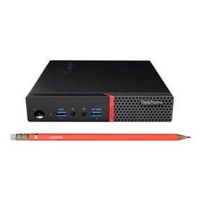 Lenovo ThinkCentre M715q 10VG000YUS Desktop Computer - A-Series A10-9700E - 8 GB RAM - 128 GB SSD - Tiny - Black - Windows 10 Pro 64-bit - AMD Radeon R7 Graphics - Wireless LAN - Bluetooth