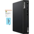 thumbnail image 1 of Lenovo ThinkCentre M75q Gen 2 Tiny Workstation Desktop (AMD Ryzen 5 PRO 5650GE 6-Core, AMD Radeon, 8GB RAM, 1TB SATA SSD, Wifi, USB 3.2, HDMI, Bluetooth, Win 10 Pro) with Microsoft 365 Personal , Hub, 1 of 7