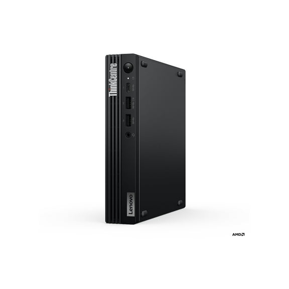 Lenovo ThinkCentre M75q Gen 5 12RQ - Tiny Ryzen 5 Pro 8500GE / up to 5 GHz - RAM 8 GB - SSD 256 GB - TCG Opal Encryption 2, NVMe - Radeon 740M - Gigabit Ethernet, IEEE 802.11ax (Wi-Fi 6E), Bluetooth 5.3 - Win 11 Pro - monitor: none - keyboard: English - black - Lenovo TopSeller