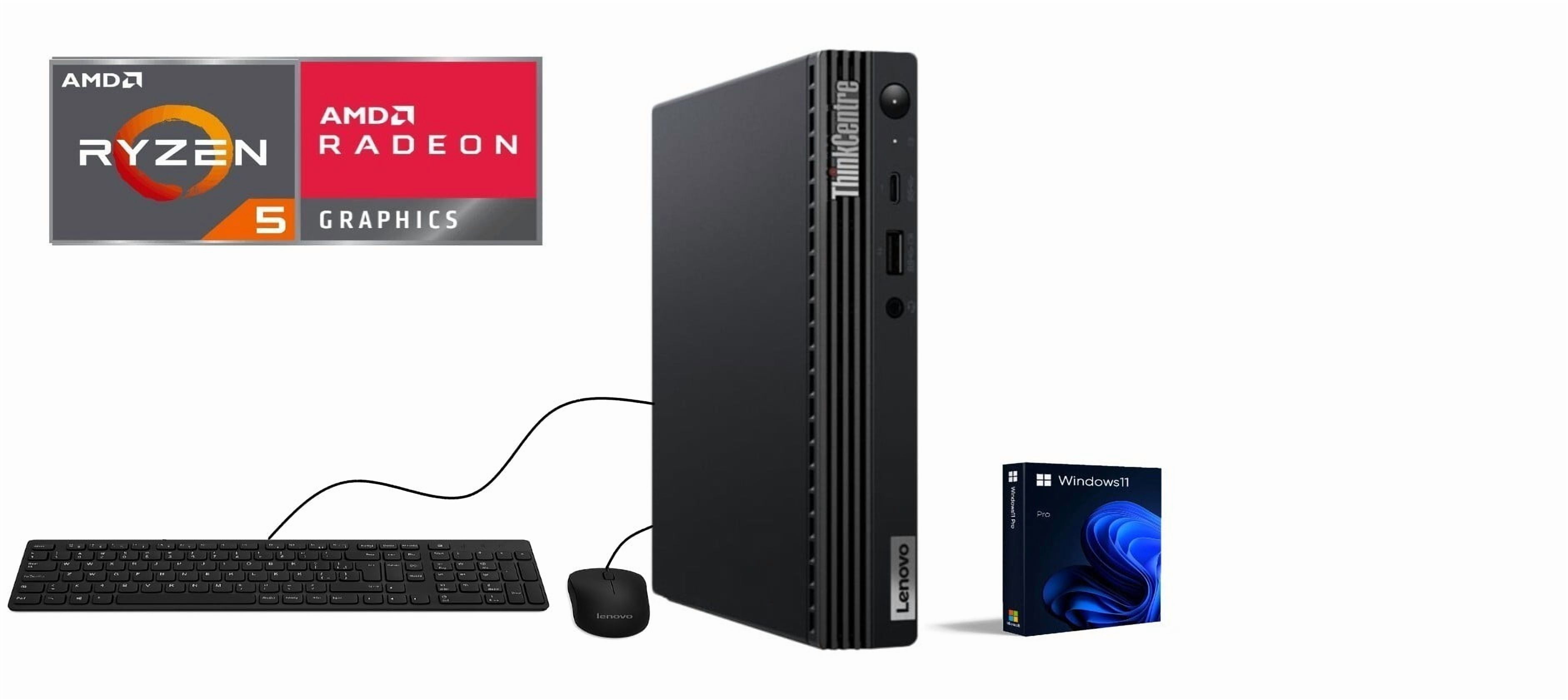 Lenovo ThinkCentre M75q Mini PC | AMD Ryzen 5 Pro 5650GE, 64GB DDR4, 2TB SSD, Wi-Fi 6, Dual Monitor Support, Windows 11 Pro