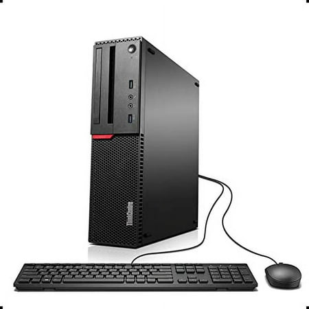Pre-Owned Lenovo ThinkCentre M800 Small Form Factor Desktop PC, Intel Quad Core i5 6400 up to 3.3GHz, 16G DDR4, 1T SSD, WiFi, BT 4.0, Win 10 Pro 64-Multi-Language Support English/Spanish/French