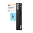 thumbnail image 1 of Lenovo ThinkCentre M80q Gen 3 Business Mini Desktop (Intel i5-12500T 6-Core, Intel UHD 770, 16GB DDR5 4800MHz RAM, Win 11 Pro) with Microsoft 365 Personal , Dockztorm Hub, 1 of 6