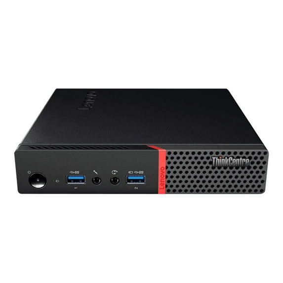 Lenovo ThinkCentre M900 10FL - Tiny Core i5 6500T / up to 3.1 GHz - RAM 8 GB - SSD 128 GB - HD Graphics 530 - Gigabit Ethernet - Win 7 Pro 64-bit (includes Win 10 Pro 64-bit License) - monitor: none - black