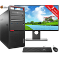 thumbnail image 1 of Restored Lenovo ThinkCentre M900 Desktop Tower Computer, Core i5-6400 upto 3.3GHz Processor, 16GB DDR4 Ram, 256GB M.2 SSD, 500GB HDD, 24 inch LCD, Keyboard and Mouse, Wi-Fi, Windows 10 Pro PC (Refurbished), 1 of 10
