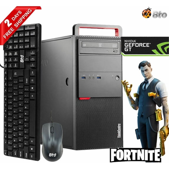 Restored Lenovo ThinkCentre M900 Gaming Computer Tower, Intel Core i5-6400 upto 3.3GHz Processor, 16GB DDR4 Ram, 512GB M.2 SSD, NVIDIA GeForce GT 1030 DDR5,, Bto WiFi Windows 10 Desktop PC (Refurbished)