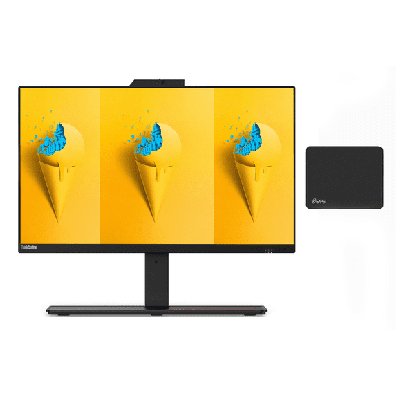 Lenovo ThinkCentre M90a AIO Business All-in-One Desktop, 23.8" FHD LED Display, Intel Core i5-10500, 16GB DDR4 RAM, 256GB PCIe SSD, Slim Ultrabay DVDRW, Windows 11 Pro, Black, with 5ave Mousepad