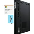 thumbnail image 1 of Lenovo ThinkCentre M90q Gen3  Business Mini Desktop (Intel i5-12500 6-Core, Intel UHD 770, 8GB DDR5 4800MHz RAM, 1TB PCIe SSD, Wifi, USB 3.2, Win 11 Pro) with Microsoft 365 Personal , Dockztorm Hub, 1 of 7