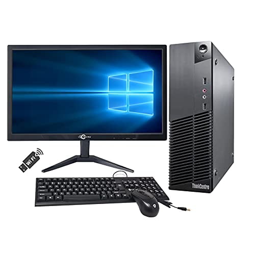 Lenovo ThinkCentre M93P Fast Desktop Computer PC with 20 Inch Monitor