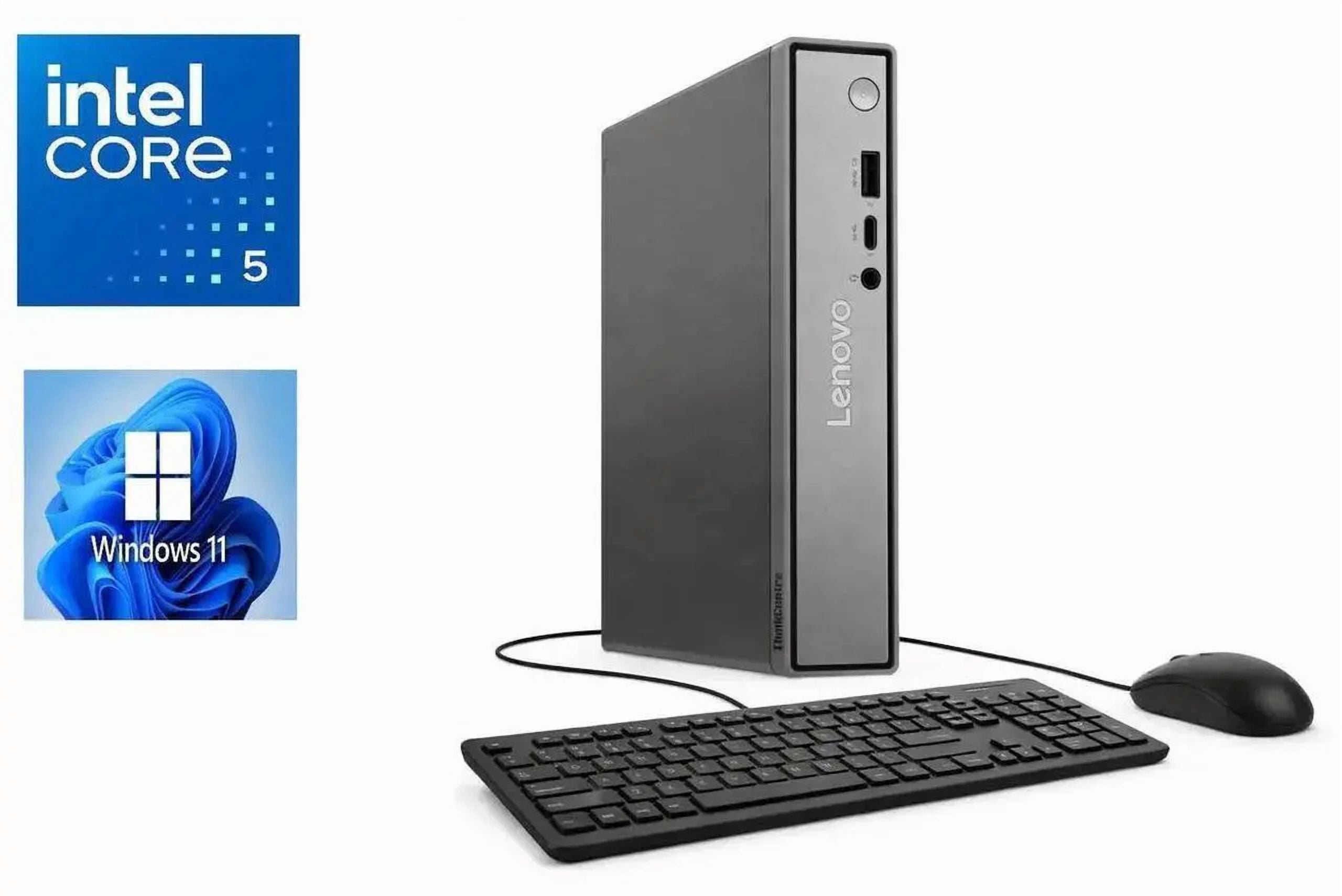 Lenovo ThinkCentre Neo 50Q Mini PC | Intel Core 5 210H| 16GB DDR5| 512GB SSD| Wi-Fi 6| Dual Monitor Support| Windows 11 Pro