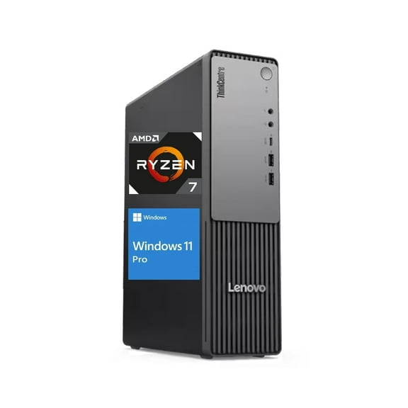 Lenovo ThinkCentre Neo 55s Gen 6 SFF ,AMD Ryzen 7 250 Processor, 64GB DDR5 RAM, 2TB SSD,AMD Radeon 780M Graphics, Wi-FI 7, Windows 11 Pro, Business Desktop - Black