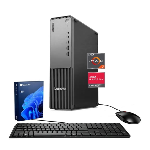Lenovo ThinkCentre Neo 55s SFF Business Desktop, AMD Ryzen 7 250, 64GB DDR5, 2TB SSD, Windows 11 Pro