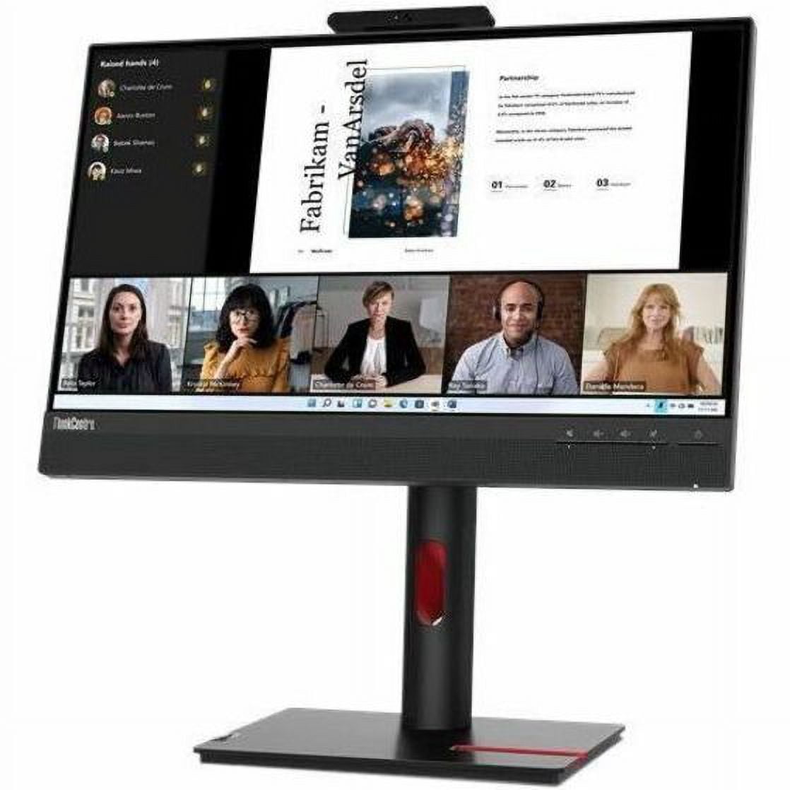 Lenovo ThinkCentre TIO22GEN5 22" Class Webcam Full HD LED Monitor - 16:9 - Black (12n8gar1us)