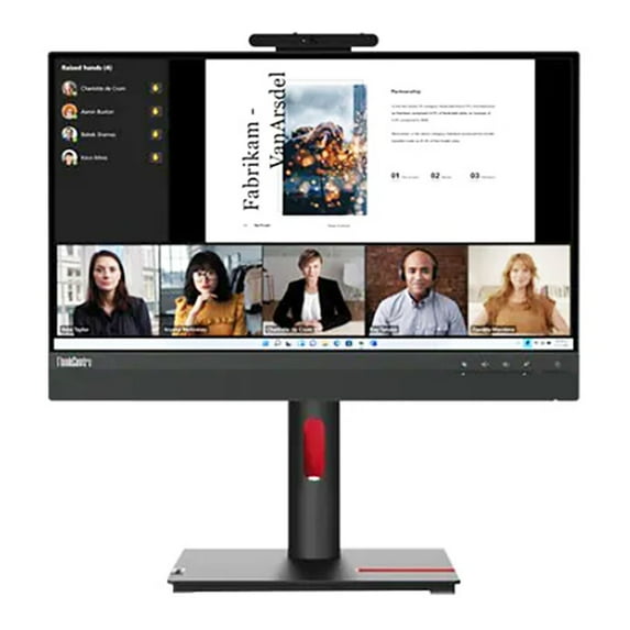 Lenovo ThinkCentre Tiny-In-One 22 Gen 5 22" Class Webcam Full HD LED Monitor - 16:9 - Black - 21.5" Viewable - In-plane Switching (IPS) Technology - WLED Backlight - 1920 x 1080 - 16.7 Million Colo...
