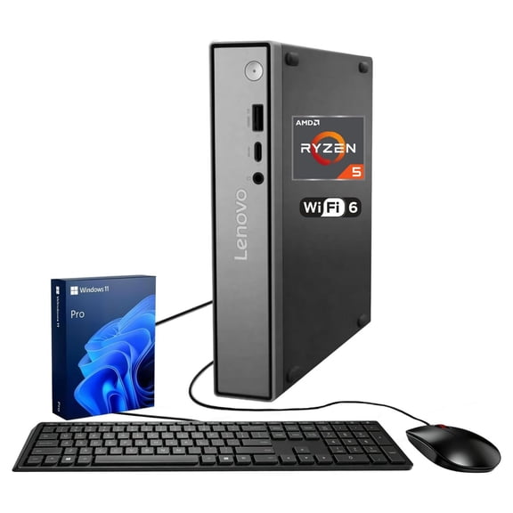 Lenovo ThinkCentre neo 55q MFF Business Desktop, AMD Ryzen AI 5 330, 16GB DDR5, 1TB SSD, Windows 11 Pro