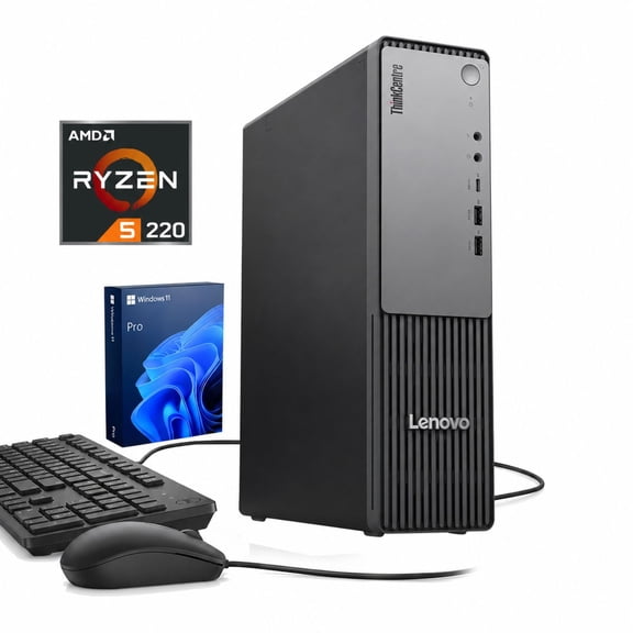 Lenovo ThinkCentre neo 55s Business SFF Desktop, AMD Ryzen 5 220, 16GB DDR5, 512GB SSD, Windows 11 Pro