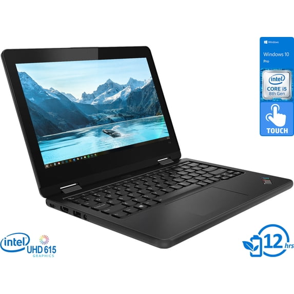 Lenovo ThinkPad 11e Yoga Gen 6 2-in-1, 11.6" IPS HD Touch Display, Intel Core i5-8200Y Upto 3.9GHz, 8GB RAM, 2TB NVMe SSD, HDMI, DisplayPort via USB-C, Wi-Fi, Bluetooth, Windows 10 Pro