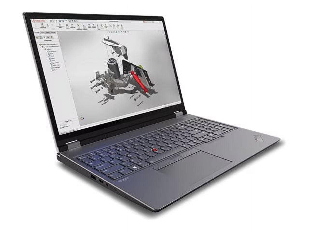 Lenovo ThinkPad P16 Gen 2 21FA - 180-degree hinge design - Intel Core i7 - 13850HX / up to 5.3 GHz - vPro Enterprise - Win 11 Pro - RTX 4000 Ada - 32 GB RAM - 1 TB SSD TCG Opal Encryption 2, NVMe, Performance - 16" IPS 2560 x 1600 (WQXGA) @ 165 Hz - Wi-Fi 6E - storm gray (top), villi black (bottom) - kbd: English - with 3 Years Lenovo Premier Support + 3 Years Lenovo Sealed Battery Add On