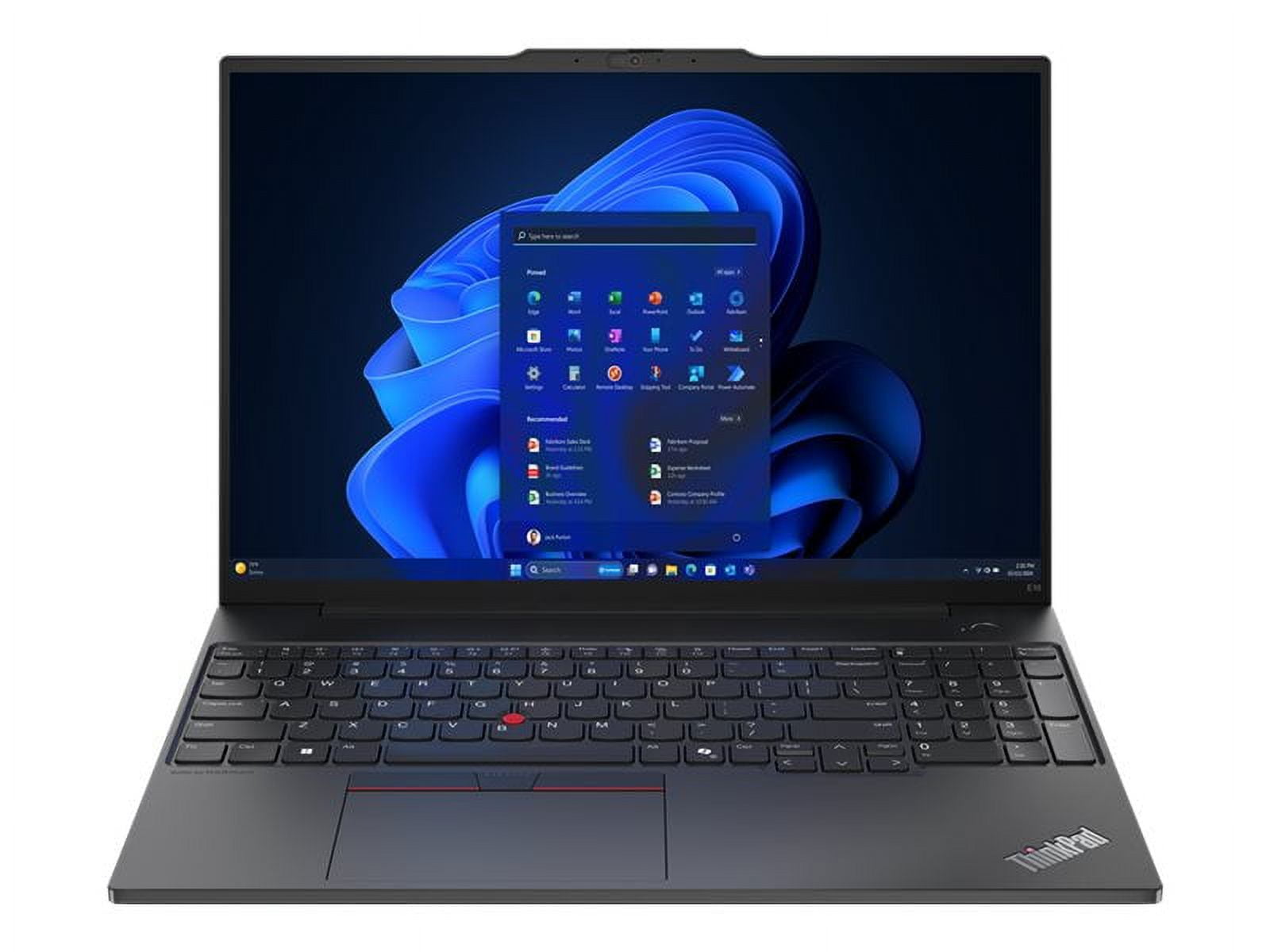 Lenovo ThinkPad E16 Gen 2 16.0" Touch Screen Intel Core Ultra 7 155U 16GB Memory 512GB SSD Windows 11 Pro 21MA0005US