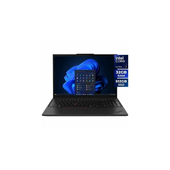 Lenovo ThinkPad T16 Gen 4 21QE005NUS 16" Touchscreen Notebook - WUXGA - Intel Core Ultra 7 255U - 32 GB - 512 GB SSD - English Keyboard - Black - Intel Chip - 1920 x 1200 - Windows 11 Pro - Intel