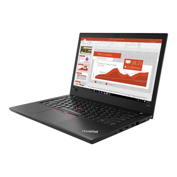 Lenovo ThinkPad A485 20MU - AMD Ryzen 5 Pro - 2500U / up to 3.6 GHz - Win 10 Pro 64-bit - Radeon Vega 8 - 8 GB RAM - 256 GB SSD TCG Opal Encryption 2, NVMe - 14" IPS 1920 x 1080 (Full HD) - Gigabit Ethernet - Wi-Fi 5 - black - kbd: US