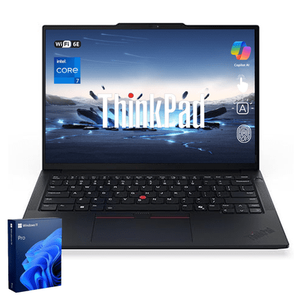 Lenovo ThinkPad Business Laptop, 14" FHD+ Touchscreen, Intel Core 7 240H, 32GB DDR5, 1TB SSD, Wi-Fi 6E, Windows 11 Pro, Black