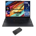 thumbnail image 1 of Lenovo ThinkPad Business Laptop 16.0in Touchscreen IPS WUXGA Display (Intel Ultra 5-225U, 64GB DDR5, 2TB PCIe SSD, Intel Graphics, Backlit KB, Fingerprint, Thunderbolt 4, Win 11 Pro) w/USB-C Dock, 1 of 7