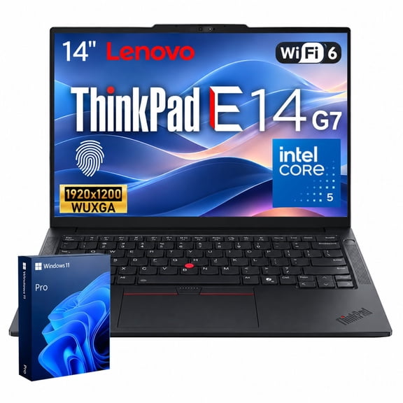 Lenovo ThinkPad E14 14" FHD Business Laptop, Intel Core 5 210H, 16GB DDR5, 512GB SSD, Windows 11 Pro