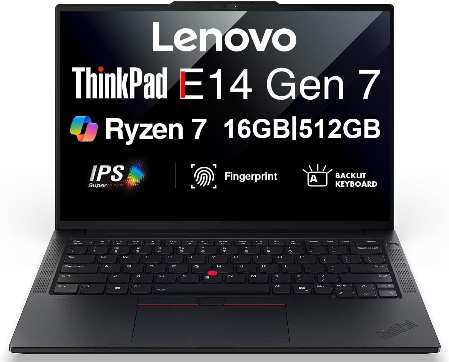 Lenovo ThinkPad E14 14in WUXGA Laptop Ryzen 7 250 8GB DDR5 512GB
