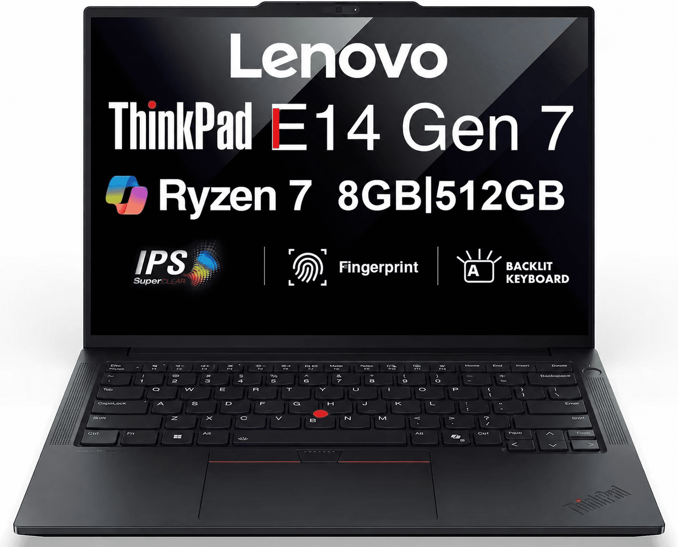 Lenovo ThinkPad E14 14in WUXGA Laptop Ryzen 7 250 8GB DDR5 512GB