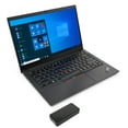 thumbnail image 1 of Lenovo ThinkPad E14 Gen 3 Home/Business Laptop (AMD Ryzen 7 5700U 8-Core, 14.0in 60Hz Full HD (1920x1080), AMD Radeon, 24GB RAM, 512GB PCIe SSD, Wifi, USB 3.2, HDMI, Win 11 Pro) with DV4K Dock, 1 of 7