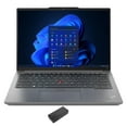thumbnail image 1 of Lenovo ThinkPad E14 Gen 5 Home/Business Laptop (AMD Ryzen 7 7730U 8-Core, 14.0in 60 Hz Wide UXGA (1920x1200), AMD Radeon, 16GB RAM, 1TB SSD, Backlit KB, Wifi, Webcam, Win 11 Pro) with USB-C Dock, 1 of 7