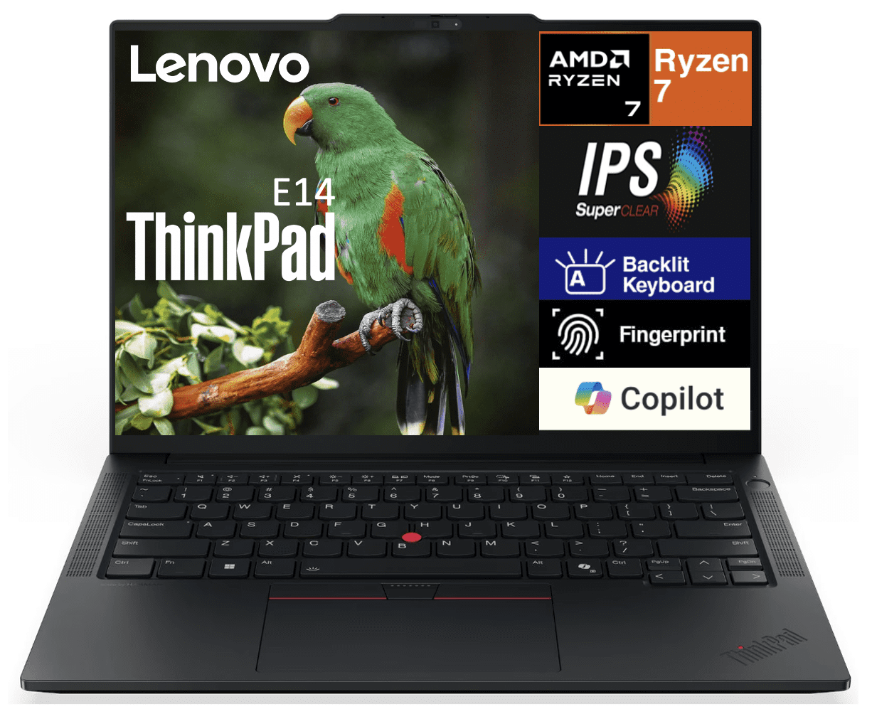 Thinkpad Rgb Lenovo ThinkPad E14 Gen 7 AI Business Laptop 14.0in FHD+ Antiglare ...